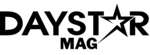 “Official DayStar Media logo in bold black text with a stylized star, used for branding on DayStarMag.com.”